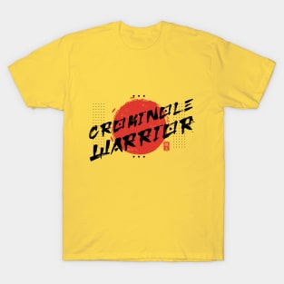 Oriental Brush Crokinole Warrior T-Shirt